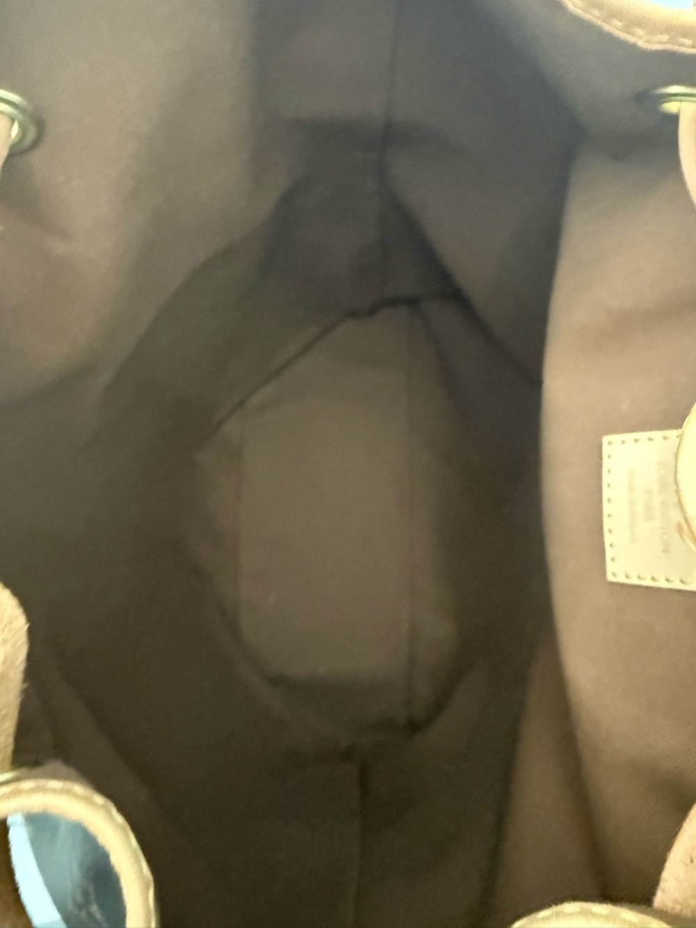Louis Vuitton Monogram Sac de Bosphore Backpack with Tan Leather Accents - Picture 10 of 11